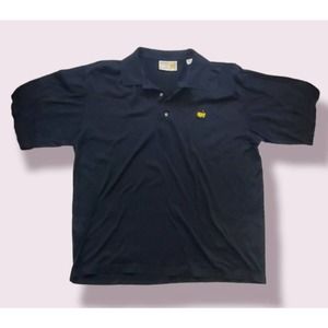 Masters Polo Shirt Sz Men's XL Augusta National Golf Shop Short Sleeve Navy Blue